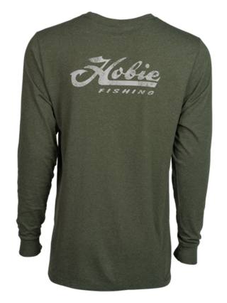 Hobie Fishing Product Hooked Ls Tee Forest Heather Back