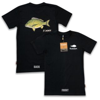 Simms Bream Short Sleeve T Shirt, Black